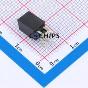 XDM254-2-02-W-8.5-G0 Pin Socket Bent Lead Through Hole,P=2.54mm Connector 2x2P 2.54mm Square Hole Right Angle Insert - Product Image 2