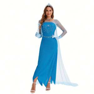 2024 nuovo <span class=keywords><strong>vestito</strong></span> da principessa per adulti <span class=keywords><strong>Elsa</strong></span> <span class=keywords><strong>vestito</strong></span> da regina per abbigliamento da Cosplay <span class=keywords><strong>di</strong></span> personaggi Anime <span class=keywords><strong>di</strong></span> Halloween - Product Image 2
