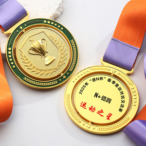 Alle Evenementen Die Van Toepassing Zijn, Ontwerp Je Eigen Medaille Ronde Spinning Sport Running Finisher Goud Zilver Bronzen Zinklegering Metalen Medaille - Product Image 3