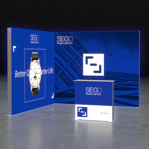 Sego lightboxes 10x10ft góc gian hàng phù hợp cho triển lãm thương mại displayc Góc di động khung nhôm Triển Lãm Đứng - Product Image 3