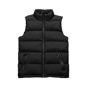 เสื้อกั๊กขนเป็ดแบบทางการสำหรับผู้ชายเสื้อโค้ทกันหนาวมีซิปปิดไซส์ใหญ่สไตล์เกาหลี - Product Image 4