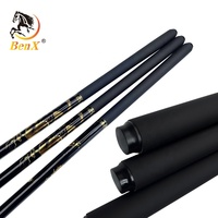 Queue de billard BenX en fibre de carbone 1/2, 13 mm, graphite, best-seller, noire