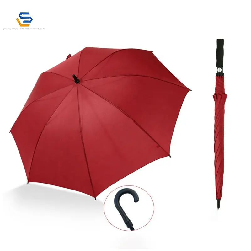QDshensuli Schlussverkauf Regenschirm Holz China Werbe-Regenschirm braun Sonnenblende gelber Schilf-Regenschirm