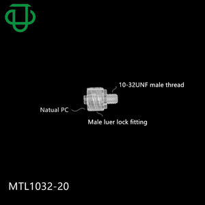 High Quality 10-32UNF Threaded Luer Male Connector PP-PC Plastic with External Thread Tightening <b>Adapters</b> & <b>Connectors</b> - Product Image 5