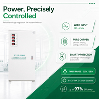 Stabilisateur de tension triphasé fiable 120 kVA 415 V, régulateur automatique pour la fabrication de carreaux en céramique et l'alimentation des fours