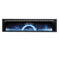 Espositore per Blind Box, Creatore di Scenari Fai-da-Te, Scatola Ombra Rettangolare Moderna in MDF con Luci LED, Cornice Nera Ecologica