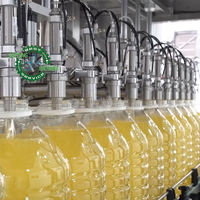 Linea di Produzione per Riempimento Olio di Facile Utilizzo, 200-800BPH, per Bottiglie Piatte e Rotonde, Olio da Cucina Miscelato
