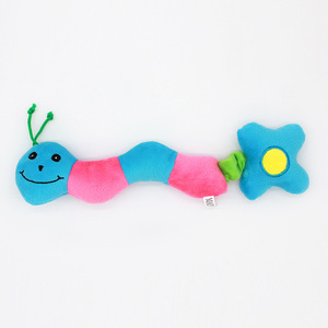 Jouet à mâcher pour chien en peluche de haute qualité, <span class=keywords><strong>Danny</strong></span> Pet Caterpillar, qui couine, vert/bleu/rose, 28*6cm, écologique, prix de gros en Chine - Product Image 5