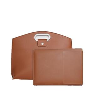 กระเป๋าใส่แล็ปท็อปหนังแบบกันน้ำพร้อมหูหิ้วสำหรับใช้งานประจำวัน  รับทำโลโก้และขนาดตามสั่งเพื่อการส่งเสริมการขาย - Product Image 1