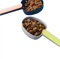 Cuillère multifonctionnelle pour farine, lait en poudre et riz, cuillère à long manche pour nourriture pour animaux, cuillère à nourriture pour chats, cuillère doseuse pour animaux