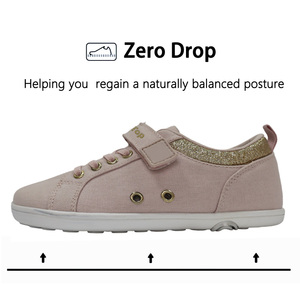 Chaussures pour enfants à bout large, forme naturelle du pied, zéro dénivelé, fermeture auto-agrippante, minimalistes, pour usage quotidien et décontracté, baskets pour enfants - Product Image 4