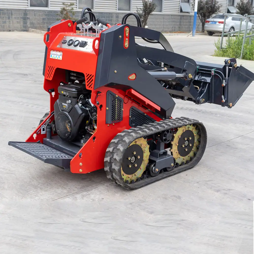 CE EPA Approved China Hot Sale Wheel Multi Garden Mini Skid Steer Loader With Bucket Mixer Attachment