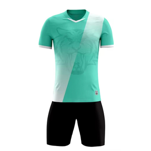 Vêtements de sport en sublimation 100% polyester, maillot de foot à manches courtes, maillot de foot - Product Image 3
