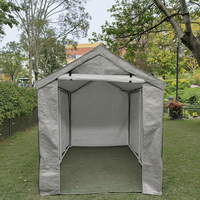 Abri de rangement extérieur imperméable en acier pour le stationnement des voitures et l'utilisation en plein air