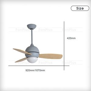 <span class=keywords><strong>Luminaire</strong></span> de Plafond À Air <span class=keywords><strong>Ventilateur</strong></span> <span class=keywords><strong>Avec</strong></span> Lumière Moderne de 52 Pouces - Product Image 3