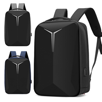 Sac à dos d'ordinateur portable imperméable Oxford avec port de charge USB, fermeture éclair antichoc, pour voyages, affaires et jeux