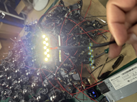 Nouvelles Perles Lumineuses LED Œil de Diable Ambre pour Panneau de Voiture, Éclairage Décoratif, Accessoires de Modification Automobile