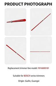 Repuesto F016800181, Paquete de 100, Cuchillas de Corte Cuadradas Negras de 3.5mm para Cortacésped Robótico, Hilo de Corte para Recortadora ART 26 Combitri - Product Image 3