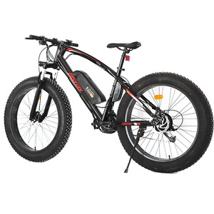 Fat Bike électrique à cadre en acier le plus attrayant 26 pouces 36V moteur de moyeu arrière batterie au lithium frein à disque plage Ebike 21 vitesses - Product Image 6