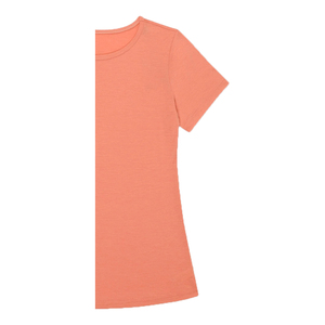 Nueva Camiseta Personalizada para Mujer, Cuello Redondo, Manga Corta, Lisa, Transpirable, Ecológica, de Tela de Felpa Orgánica con Relieve - Product Image 5