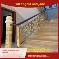 Fabricant de Foshan : Garde-corps pliants en alliage d'aluminium sur mesure ; Balustrades sculptées de luxe léger pour intérieurs de villas et projets DIY à domicile