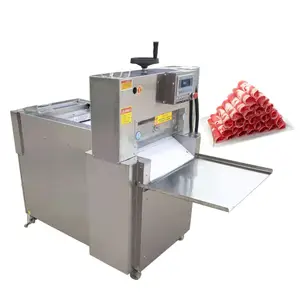Fully Automatic Commercial Frozen Meat Beef Pork Mutton Roll Slicer Slicing Cutting Cutter Machine