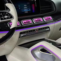 Pour Mercedes Benz W167 GLE GLS GLE53 GLS63 64, éclairage d'ambiance LED couleur pour aérateurs, buse de turbine RGB, lampe décorative, kit de réaménagement
