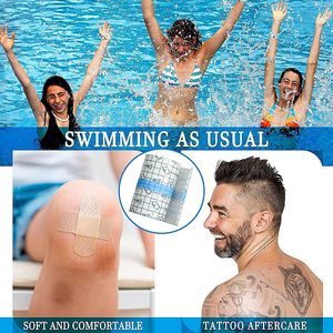 Waterproof PU Tattoo Aftercare Sticker Hemostatic Adhesive Protective Film Wound Dressing Bandage - Product Image 6