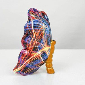 Best-selling Handcrafted Resin Rabbit Figurine Hand-painted Fashion Home Decoration for Business Gift Colorful Tabletop Figurine