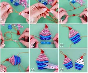 <span class=keywords><strong>SOJI</strong></span> 6x9mm trenzas de pelo multicolores 100 unids/pack trenzas de plástico cuentas de pelo acrílico Pony cuentas para fabricación de joyas y manualidades DIY - Product Image 2