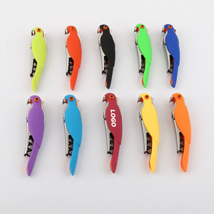 Creative Parrot Design Wine Bottle Opener and Beer Corkscrew - Multifunction Bird Shape Bar Tool for Promotional Gifts