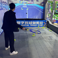 Simulateur de tennis de table d'intérieur Chuzhuang Simulateur d'affaires de tennis en acier Vr pour l'école à domicile Utilisation éducative et centre commercial