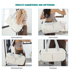 Borsa da palestra all'ingrosso della fabbrica da uomo con scomparto <span class=keywords><strong>per</strong></span> scarpe e tasca bagnata porta sul <span class=keywords><strong>borsone</strong></span> da viaggio <span class=keywords><strong>per</strong></span> <span class=keywords><strong>aereo</strong></span> Sport borsa Yoga - Product Image 4