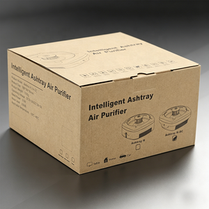 Cendrier purificateur d'air intelligent avec écran LED |   Absorbeur de fumée à ions négatifs à 3 vitesses à détection automatique pour bureau et hôtel - Product Image 6
