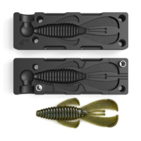 Moule pour leurres souples en plastique - Moule facile pour la fabrication de leurres souples Ned Bug 4 pouces, sans bulles, sans reflets, haute résistance à la chaleur