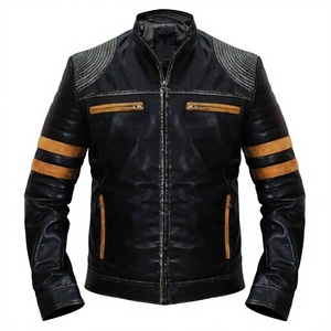 Men's Slim Fit Outdoor Business Suit <b>Blazer</b> <b>Jacket</b> Formal Genuine <b>Leather</b> Coated Front Windproof Waterproof for Work Winter - Product Image 2