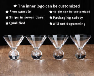 مصنع بيع بالجملة زجاج كريستال خالي من الرصاص زجاج كوكاتيل تصميم خاص زجاج نحت داخلي لقطة - Product Image 6