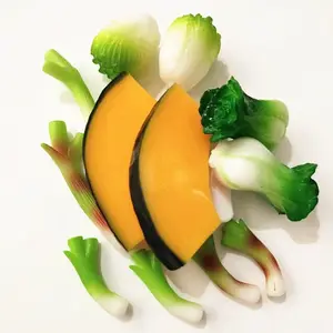 シミュレーション三次元小野菜モデルキャベツカボチャスライスオニオンセグメント面白い食品ヘアピンキーホルダーアクセサリー