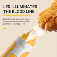 LILIPRO PG105 Professioneller Elektrischer Aufladbarer Tiernagelschleifer Geräuscharmer Hundekrallenschärfer Kabelloses Katzenpflege-Produktset