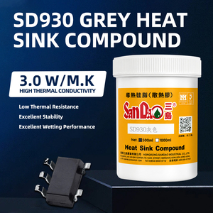 Pâte thermique conductrice en silicone 3.0W/mK, composé pour dissipateur thermique pour CPU, GPU, LED, IGBT, électronique haute température - Product Image 1