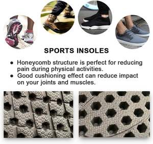 Semelles intérieures <span class=keywords><strong>en</strong></span> mousse à mémoire de forme pour chaussures, rehausseurs de hauteur, coussin d'air, soutien de la voûte plantaire, absorption des chocs, respirantes, orthopédiques - Product Image 5