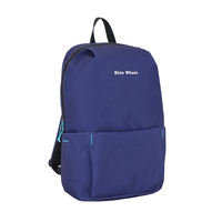 Sac à dos carré classique léger de 10 L, ergonomique et rembourré, sac d'école de couleur unie, sac à dos décontracté pour étudiants unisexes