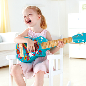 Đồ Chơi <span class=keywords><strong>Guitar</strong></span> Phát Sáng Chạy Điện Bằng Gỗ Hình Hoa Đồ Chơi Nhạc Cụ Cho Trẻ Em - Product Image 5