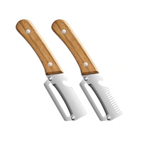 Handmatig schilmesje Groentegereedschap Multifunctionele schrapende versnipperaar Suikerriet Pompoenschiller Fruitschiller Ergonomisch handvat
