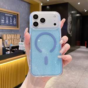 Étui de protection magnétique transparent élégant avec paillettes étoilées, protection intégrale de l'objectif, testé anti-chute pour iPhone 15 16 17 18 <span class=keywords><strong>Pro</strong></span> Max - Product Image 6
