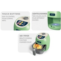 Juguete Educativo de Electrodomésticos para Niños, Juguete de Cocina con Freidora de Aire y Alimentos que Cambian de Color, Juguete de Cocina para Niños