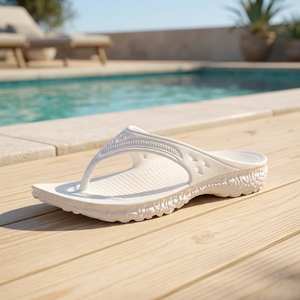 Taiwan Made OEM ODM Sustainable Breathable Anti-Slip Summer Open Toe Flat EVA Flip-Flops - Product Image 1