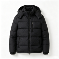 Veste d'hiver décontractée pour homme, veste matelassée à capuche surdimensionnée, veste streetwear rembourrée en duvet, taille plus