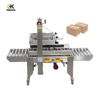 Selladora de Cajas Semiautomática Eléctrica de Acero Inoxidable Goldtec, Máquina Selladora de Cinta Adhesiva para Cajas de Cartón