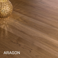 Planchers en bois d'acajou américain brossé multicouche composite à emboîtement, best-seller du fabricant